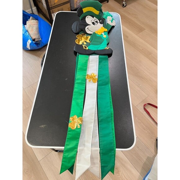 Disney Mickey Mouse Leprechaun St. Patrick's Day Hanging WindSock Decor - Picture 4 of 9